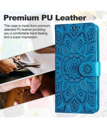 Shop SRISHP Blue PU Leather Flip Wallet Case for Oppo A74 5G & A54 5G | Magnetic Folding Cover for OnePlus Nord N200 - International Shipping Available - Buy Online on GoSupps.com