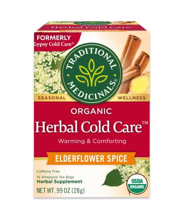 Traditional Medicinals Seasonal Teas Gypsy Cold Care Naturally Caffeine Free 16 Wrapped Tea Bags .99 oz (28 g)