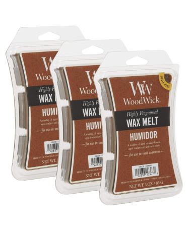 Woodwick Humidor 3 Oz. Wax Melts, 3 Packs of 6 (18 Total)