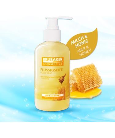  BRUBAKER BRUBAKER Cosmetics - Liquid Soap - Milk & Honey - For Hygienically Clean Hands - Extra Gentle and Moisturising Formula - Pack of 10 x 240 ml - Buy Online on GoSupps.com