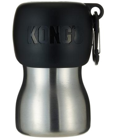 KONG H2O Water Bottle and Food Bowl Stainless Steel 270 ml Black