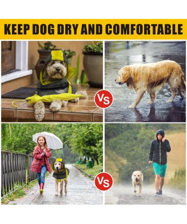 Mosucoirl Waterproof Dog Coat with Hood & Reflective Features | Windproof Rain Jacket for Small & Medium Dogs - XL Green - Buy Online on GoSupps.com