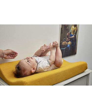 Meyco Knitted Knit Ochre Yellow Changing Mat Cover - 45 x 70 cm - Buy Online on GoSupps.com