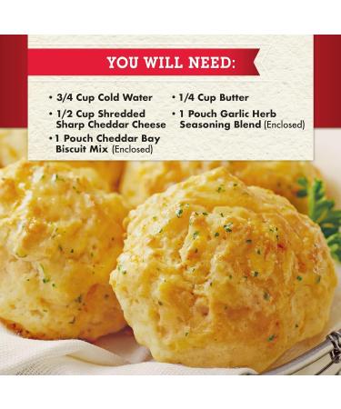 Red Lobster Cheddar Bay Biscuit Mix 11.36 oz Boxes - Pack of 2 with By The Cup Metal Measuring Spoons - Buy Online on GoSupps.com