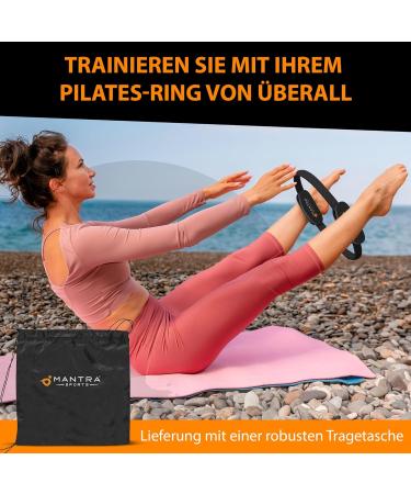 Mantra Sports Pilates Ring Fit - Pelvic Floor Trainer for Women & Men | At-Home Fitness Equipment | Black Leg Press & Thigh Trainer - Buy Online on GoSupps.com