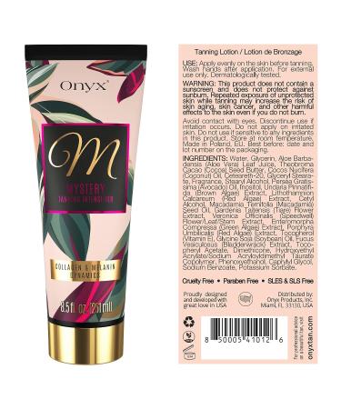 Onyx Mystery Accelerator Tanning Lotion - Non-Bronzer White Lotion - Tan Enhancer for Women with Anti-Orange Formula and Collagen Boost - Buy Online on GoSupps.com