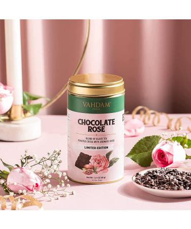 VAHDAM Heart Box Tea Gift Set - Limited Edition Gifts for Her | Chocolate Rose Black Tea Tin Caddy & Vitality Flip Bottle Combo | Gifts for Women - Buy Online on GoSupps.com
