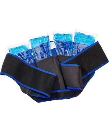 Shock Doctor 754-01-30 ICE Recovery Compression Shoulder Wrap - Black Adult L/XL | Best Pain Relief & Support for Sports Injuries - Buy Online on GoSupps.com