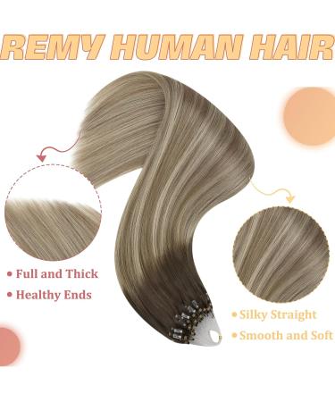 Youngsee Microring Hair Extensions - Real Balayage 40cm | 50g Loop Extensions #3/8/22  - Buy Online on GoSupps.com