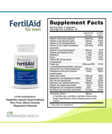 Fertilaid Men & Women Combo: Fertility Vitamins & Supplements for Cycle Regularity and Count & Motility (1 Month Supply) - Buy Online on GoSupps.com