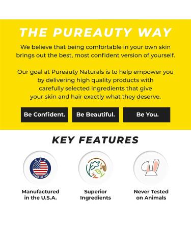 Biotin Hair Growth Serum with Turmeric - For Men and Women - Pureauty Naturals 2oz - Buy Online on GoSupps.com