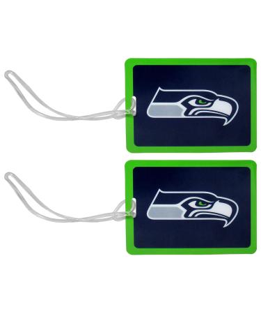 Siskiyou NFL Unisex Vinyl Luggage Tag, 2pk , Blue