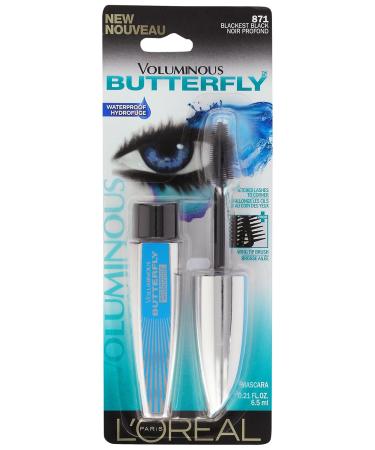 L'Or al Paris Voluminous Butterfly Waterproof Mascara Blackest Black 0.21 fl. oz - Buy Online on GoSupps.com
