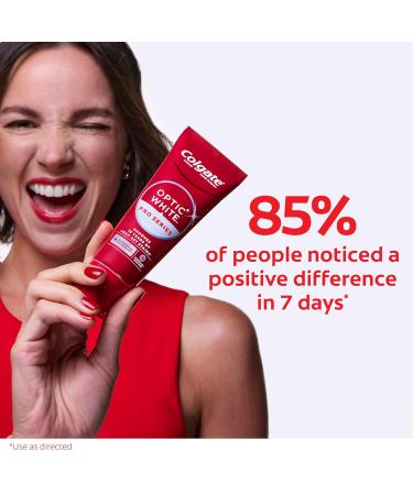 Colgate Optic White Pro Series High Impact White 3 Pack Teeth Whitening Toothpaste with 5% Hydrogen Peroxide and ActivShine Brilliant Mint Flavor 3.0 OZ - Buy Online on GoSupps.com