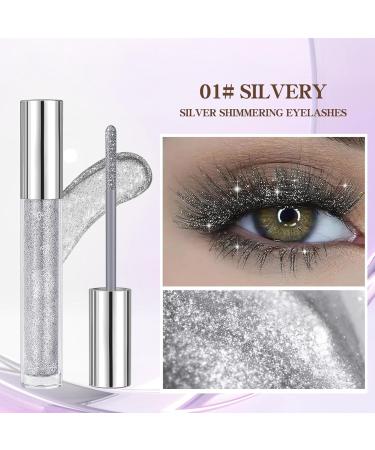 Glitter Mascara for Eyelashes Waterproof Shine Formula Smudge-Proof Volume Sparkling Eye Makeup Glitter Lash Enhancer | Maria's Party Makeup Mascara - Buy Online on GoSupps.com