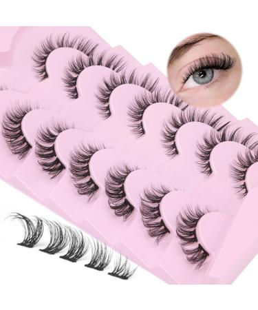 Cluster lashes cat eye false eyelash extensions natural 14mm individual artificial natural lashes cat eyes from lvmixwig B-Natural - Buy Online on GoSupps.com