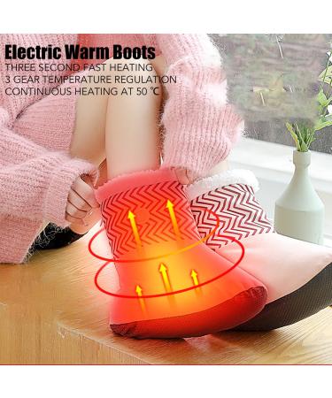 2 pieces of electrical heating boots fast carbon fiber heating comfortable non-slip electrical foot warmer foot warmer hand and foot warmer