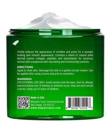 MAJESTIC PURE Tea Tree Oil Moisturizing Cream 16 oz - Ceramides, Vitamins A & E, Vegan Collagen - Moisturizer for Body, Face & Feet - For Dry, Oily Skin, Wrinkles, Acne & Scars - Buy Online on GoSupps.com