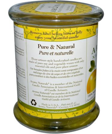 Soy VegePure 100% Natural Essential Oil Candle - Orange & Lemongrass | 8.8 oz Aromatherapy | Eco-Friendly Ambiance by Aroma Naturals - Buy Online on GoSupps.com