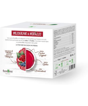 FoodNess - Tisana Mirtillo & Pomegranate Compatible Dolce Gusto Gluten Free Drink with Asper & Acid Flavour (4 Packs Tot. 40 Capsules) - Buy Online on GoSupps.com