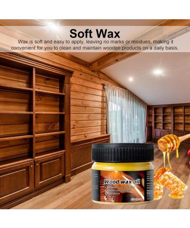 Wood Wax Natural Wood Wax - Natural Beeswax Furniture Polish Wood Seasoning Beewax for Wood Polish Multipurpose Waterproof & Repair Wood Wax Pintle - Buy Online on GoSupps.com