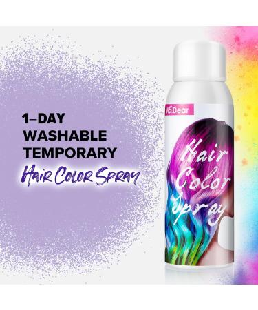 ONE-TIME USE Purple Hair Color Spray for Christmas Party Crazy Hair Day - 1-Day Washable 100ML - Buy Online on GoSupps.com