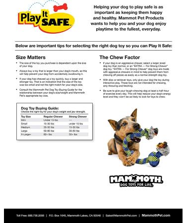 Premium Mammoth Flossy Chews Color Rope Tug Toy for Small Dogs - Interactive Cotton-Poly Chew Toy with 3 Knots - Buy Online on GoSupps.com