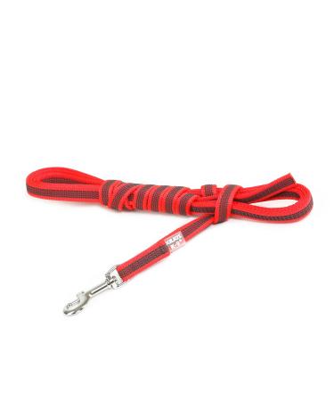 IDC Color & Gray rubberized leash 14 mm x 3 m without loop red-grey Red-grey 14 mm x 3 m (without loop)