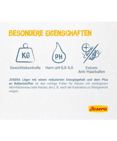 Josera L ger Cat Food 400g | Low Fat Super Premium Dry Food for Adult Cats | International Shipping Available - Buy Online on GoSupps.com