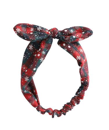 Stretchy Christmas Headband Bow Soft Elastic Alice Head Band Xmas Festive Hair Wrap Type 5
