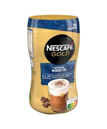 Nescaf Gold Type Cappuccino - Less Sweet Instant Coffee 10 x 250g Can | Premium Soluble Coffee for Home & International Shipping - Buy Online on GoSupps.com