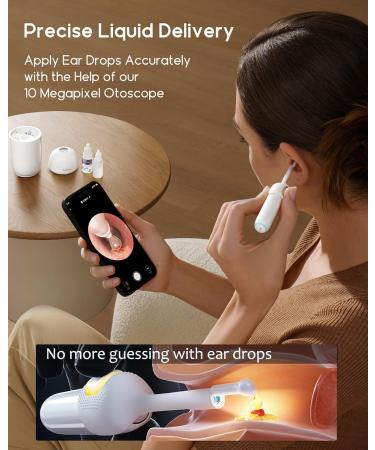 Bebird Home 30S Ear Camera System - Ear Cleaner with Flexible Otoscope UVC Light & Tweezers - Effective Ear Wax Removal Tool for Adults & Kids - Buy Online on GoSupps.com