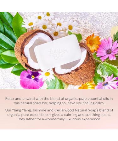 Lucy Bee Natural Soap Bar Palm Oil Free Floral Scented For Hands & Body | Rich Lather | Certified Organic Fair Trade Vegan Cruelty Free | Ethical Best Buy | 150g - Buy Online on GoSupps.com