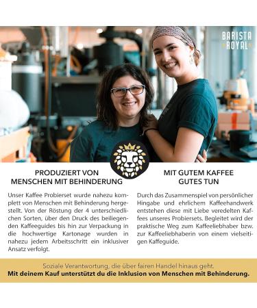 Coffee Gift Trial Set - Perfect for Men & Women | 4x250g Ground Coffee | Artisan Roasted by Skilled Hands with Disabilities - Buy Online on GoSupps.com