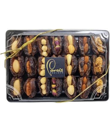 Persis Premium 21 Piece Medjool Dates Filled with Nuts - Delicious and Juicy Jordan Dates (ASSORTED) - Buy Online on GoSupps.com