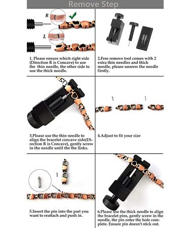 Vicmag Copper Magnetic Bracelet & Ring for Women - 3500 Gauss Magnet Jewelry Set with Adjust Tool - Crystal Flower Design - Gift for Joint Health - Buy Online on GoSupps.com