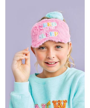 Bold Brights Satin-Lined Silky Fur Sleep Mask for Girls - Premium Comfort & Style | International Shipping Available - Buy Online on GoSupps.com
