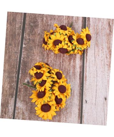 STOBAZA 2pcs 2 Sunflower Paper Wedding Bouquet Ramo De Flores Artificiales Fake DIY Ornament Box - Buy Online on GoSupps.com