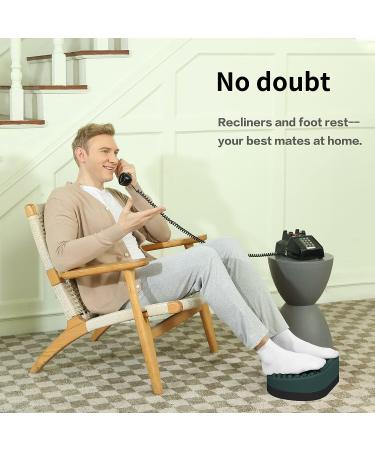Dikdoc Foot Rest for Under Desk at Work  Home Office Foot Stool  Ottoman Foot Massager for Plantar Fasciitis Relief  Soft Silicone Footrests  Anti-Fatigue Fidget Toy (Eucalyptus) Green - Buy Online on GoSupps.com