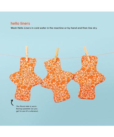 Hello Cup Reusable Menstrual Liners - Organic Eco-Friendly Absorbent Pads (Pack of 3) - Buy Online on GoSupps.com