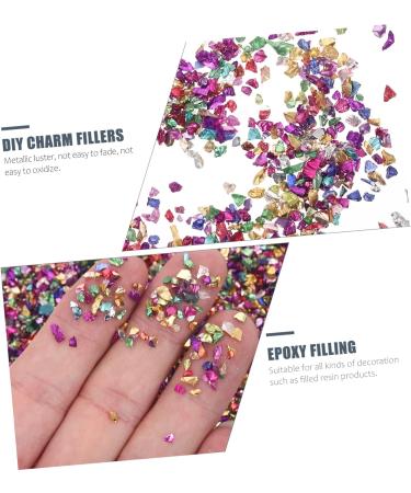 Healeved 1 Glass Chip Epoxy Charms Metallic Chips Crushed Glass for Crafts Heart Hole Punch Bulk Epoxy Resin Chunky Glass Irregular Chips Glass Charms Filling Vintage Glass Nail Manicure 0.5X0.3cm Colorful - Buy Online on GoSupps.com