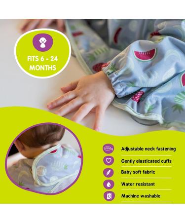 Tidy Tot Waterproof Long Sleeve Weaning Bib with Catch Pocket for Mess-Free Feeding - Buy Online on GoSupps.com