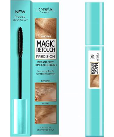 Loreal Grey Hair Cover Up Concealer Blonde Instant Grey Coverage Root Touch Up Hair Mascara to Cover Grey Hair Between Coloring - with Easy To Apply Precision Brush Kit - 2 Pack Plus Cheeroo Magnet 8 ml (Pack of 2) - Buy Online on GoSupps.com