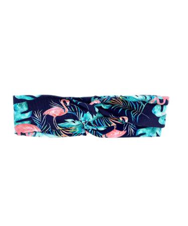 Summer Flamingo Hair Band with Tropical Leaves - Elastic Wide & Narrow Headband in All Sizes - Buy Online on GoSupps.com