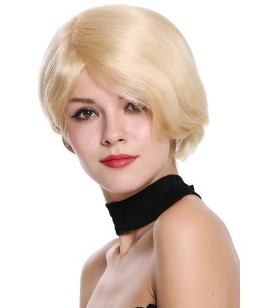 WIG ME UP RGH-5334-HH-613 | Platinum Blonde Human Hair Wig | Short Straight Voluminous Ladies Wig - Buy Online on GoSupps.com