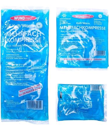 Shop Wundmed Multiple Compresses Hot/Cold Set - 1 Large 1 Medium 1 Small | Ideal for Pain Relief & Recovery | Fast International Shipping - Buy Online on GoSupps.com