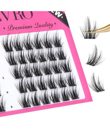12mm C Curl Mink Individual Lashes - 60 Cluster Eyelash Extensions for Natural, Wispy Look | EYDEVRO - Buy Online on GoSupps.com