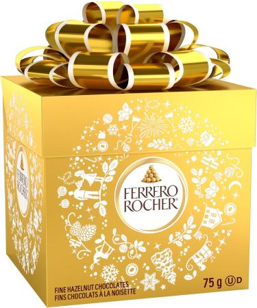 Ferrero Rocher Fine Hazelnut Milk Chocolate Gift Box 6 Individually Wrapped Chocolates 75g Box 6 pieces - Buy Online on GoSupps.com