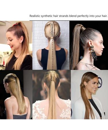 Cybelleza Clip-In Braid Hair Extensions | Long Voluminous Ponytail - Dark & Light Brown (55 cm) - Buy Online on GoSupps.com