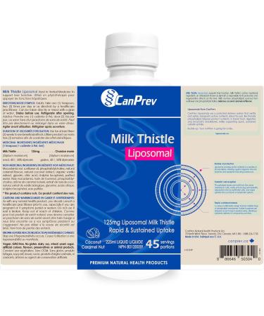 CanPrev Liposomal Milk Thistle 225ml Coconut Caramel Nut No Alcohol Added Supports Liver Function & Digestive Balance - Buy Online on GoSupps.com